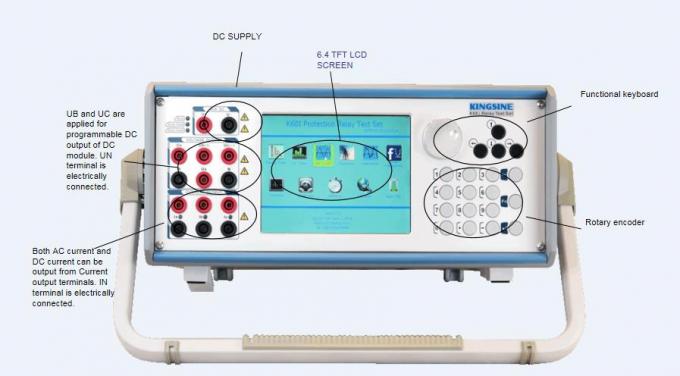 K68i 7 kênh bảo vệ rơ le kiểm tra GPS bên ngoài với màn hình LCD TFT 0