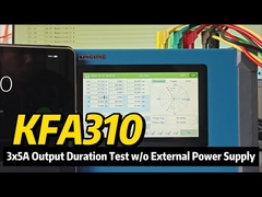 KFA310: Kiểm tra thời gian đầu ra 3x5A không có nguồn điện bên ngoài